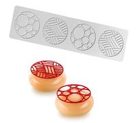 Moules à chocolat en silicone, 3D Hollow Round, Leaves Shape Silicone Molds for Baking Resin Soap Candy Craft Cake Decorating Birthday Desserts(357)