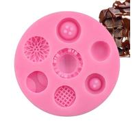 Moules à chocolat en silicone Bouton, Démoulage Facile, Antiadhésif pour | Moules à chocolat multi-cavités en silicone pour Gâteau Cupcake Dessert Résine Savon Fête Anniversaire Noë