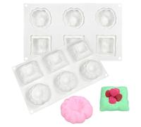 Moules à chocolat en silicone, Creativity Silicone Cake Moulds Round Square Chocolate Mold Dessert Tools DIY Cake Accessories