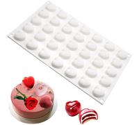 Moules à chocolat en silicone, Fruit Shaped Silicone Mold 35 Cavity Cherry Chocolate Silicone Dessert Moulds DIY Baking Cake Mould(B)