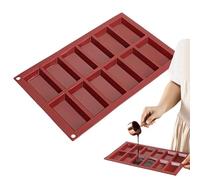 Moules à chocolat en silicone, moule pour chocolat | Moule rectangulaire en silicone pour congélateur | Bonne étanchéité, moule à chocolat cassable, tapis de cuisson pour gâteaux, déserts