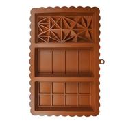 Moules à Chocolat en Silicone - Moule Rectangulaire Réutilisable Antiadhésif Profond | Antiadhésif,Moule avec Compartiments pour Fourrage Maison, Pâtisserie, Fêtes, Snacks