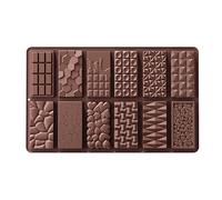Moules à chocolat en silicone - Moules à barres de chocolat - Moules à barres énergétiques en silicone - Moule à gâteau au fromage, pudding au beurre, moules à bonbons antiadhésifs pour barres de