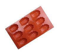 Moules À Chocolat En Silicone - Plateau De Cuisson Pour Madeleines, Plateau À Madeleines Robuste En Forme De Coquille, Moule À Biscuits Madeline À 9 Cavités, Moules À Pâtisserie Antiadhésifs