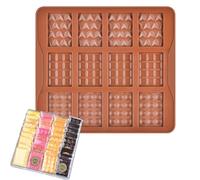 Moules à chocolat, moule à barre de chocolat,Moule à dessert en silicone à 12 cavités - Moule à libération facile pour la cuisson au chocolat noir, pour préparer facilement des délices