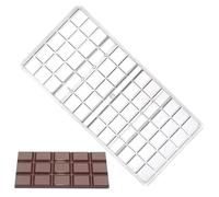 Moules À Chocolat - Moule À Barre De Chocolat | Moule Carré En Polycarbonate, Fournitures De Fabrication De Desserts, Outils De Pâtisserie, Pour Mousse, Gelée, Pralines, Truffes, Bonbons