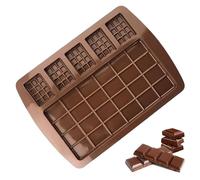 Moules à Chocolat - Moule à Chocolat en Silicone, Moule à Glaçons pour Barres de Chocolat | Moules en Silicone Épais, Moule Rectangulaire en Silicone à Chocolat avec 5 Cavités, Outil de Décoration