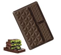 Moules À Chocolat,Moules à Barres Chocolatées | Démoulage Facile Lavable Lave-Vaisselle Moule à Pâtisserie pour Célébrations | Anniversaires Mariages Noël Halloween Fêtes