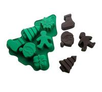 Moules à Chocolat Noël Père Noël Flocon de Neige Bonhomme de Neige Décor | Moules pour plâtre, fabrication de bougies, loisirs créatifs DIY Pour Artisanat Savon Fondant Maison Cuisine Hallo