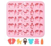 Moules À Chocolat Pour Baby Shower, Moule Pour Pieds De Bébé, Moule Pour Grenouillère, Biberon, Tétine, Landau, Ours, Moule En Silicone Pour Bébé, Pour Bonbons, Gâteaux, Cupcakes, Décoration