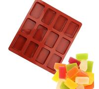 Moules à chocolat profond, moule de barre de chocolat profond | Moule anti-adhésif pour barres protéinées et énergétiques | Moules épais et flexibles pour collations maison, barrette en