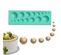 Moules à chocolat ronds | Lot de 2 moules à chocolat | Ustensiles de cuisson, fournitures de fabrication de bonbons, gadgets de cuisine hémisphériques pour cacao, bonbons, sucre
