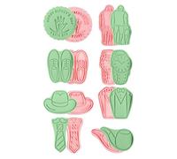 Moules à cravate - Moules à pâtisserie à thème, kit d'impression de pâtisserie, appareil de création mignon, équipement de dessert personnalisé avec longue queue | Pochoir à pâte pour papa au brownie