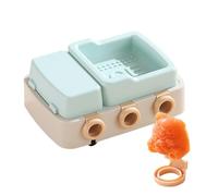 Moules à crème glacée en silicone, avec couvercle facile à démouler, réutilisable, moule à 6 grilles - moule à pop maker moule de congélation | pour sucettes, pudding, yaourt, bonbons, chocolat