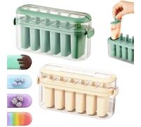 Moules À Crème Glacée, Plateau À 6 Cavités À Dégagement Facile, Machine À Glaces En Silicone De Qualité Alimentaire, Accessoire De Cuisine Pour Congélateur, Adapté Aux Jus De Fruits, Au Lait, Aux Bois