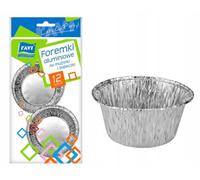 Moules à cupcakes et muffins en aluminium 12 pièces