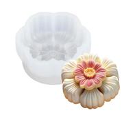 Moules à dessert en silicone en forme de fleur - Texture en silicone - Pour les amateurs de pâtisseries
