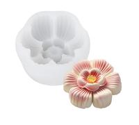 Moules à dessert en silicone en forme de fleur - Texture en silicone - Pour les amateurs de pâtisseries
