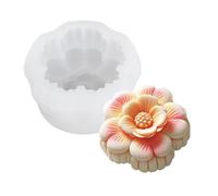 Moules à dessert en silicone en forme de fleur - Texture en silicone - Pour les amateurs de pâtisseries