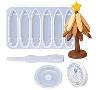 Moules à dessous de verre en résine époxy Moule Noël antiadhésif résistant | Forme pour dessous-de-plat de fête Pour Bassine à Vaisselle Marmite Bol Table Comptoir Cuisine Café Costume B