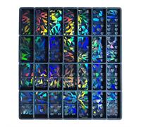 Moules à domino pour résine époxy, moules holographiques en silicone domino, brillants et sans rayures et durables, moule pour moulage de résine, fabrication de bijoux, loisirs créatifs