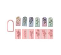 Moules à feuilles en silicone flexibles avec, 7 piece set