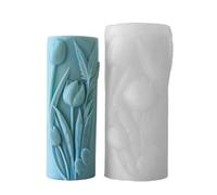 Moules à fleurs en forme de cylindre de fleur en silicone ornement pansements en résine époxy fleurs pilier fleur cylindre de fleur en silicone époxy résine