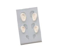 Moules à fondant à usage universel, formes d'oreilles exquises, moule polyvalent en silicone pour vos gâteaux, cupcakes, desserts