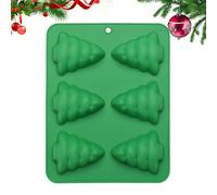 Moules à fondant de Noël, 6 compartiments en silicone, moules festifs - Pour les boulangers et les amateurs de fudge, planificateur de fête, débutants, cuisine, événements scolaires
