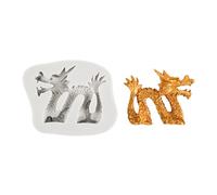Moules à fondant en silicone en forme de dragon - Accessoire de pâtisserie - Moules à chocolat pour la cuisson au chocolat et la décoration de gâteaux - Convient pour les décorations de fête