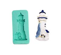 Moules à fondant en silicone en forme de phare au chocolat, décorations de gâteaux pour la cuisson sous pression pour moulage de résine