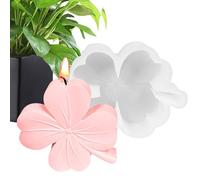 Moules à fondant Saint Patrick Lucky Four Leaves Plant - Moule en silicone - Moules à fondant heureux - Quatre feuilles - Moule en résine pour bricolage, décoration de gâteau, bougie