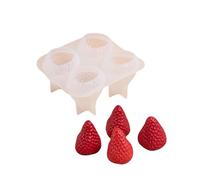 Moules à fraises en silicone pour décoration de fabrication de résine époxy, plâtres en silicone