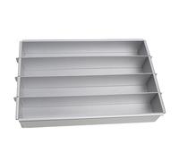 Moules à gâteau en aluminium - Forme carrée - Système de moule réglable - Moule à gâteau à base de diviseur - Moule à dessert en plusieurs parties - Moule à couche précise - Pour la fabrication de