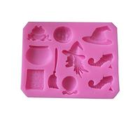 Moules à gâteau en silicone 10 cavités pour Halloween, festival, ustensiles de cuisson, moules à gâteaux faits à la main, grands carrés pour formes de cuisson