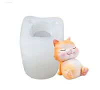 Moules à gâteau en silicone 3D en forme de chat pour mousse au chocolat, gelée, bonbons, pâtisserie, bloc de glace, savon, moule à gâteau en silicone GAD