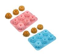 Moules à gâteau en silicone antiadhésifs flexibles pour un démoulage facile des petits savarins