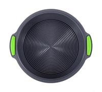 Moules à gâteau en silicone de 25,4 cm pour la cuisson de gâteaux irrésistibles, desserts, etc. Antiadhésifs et faciles d'entretien (vert)