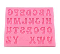 Moules à gâteau en Silicone Fdit, lettres majuscules anglaises forme outil de décoration de moules à chocolat fondant à gâteau en Silicone(2#)