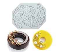 Moules à Gâteau en Silicone pour Fondant, Gâteau Dentelle Florale Tapis Silicone, Tapis Dentelle Pâtisserie, Décoration de Gâteaux, DIY Bonbons Muffin Gelée Chocolat Moules Type 7