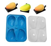 Moules à Gâteau Mousse,Moule à Chocolat Maison 3D avec Moule à Mango - Moule à Pâtisserie à Quatre Moules pour Gâteaux Pudding à la Gelée au Chocolat