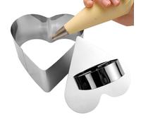 Moules à gâteau mousse,Moules à mousse en acier inoxydable | Moule à anneau pour mousse à gâteau avec poussoir, outils de cuisson du thé de l'après-midi, moule à anneau pour la cuisson des gâteaux,