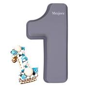 Moules à Gâteau Numérique en Silicone,Numéros 1 de Chiffre Nombre à Forme Moule à Gâteau Silicone pour Fête D'anniversaire, Anniversaire de Mariage (10 pouces 25 cm)