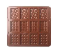 Moules à gâteau pour la pâtisserie, moule à chocolat - Moules carrés résistants à la chaleur, faciles à démouler, 12 cavités - Moule à biscuits, moules à gâteau pour la famille, les amis, les