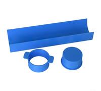 Moules à gâteau ronds en plastique avec plateau de 22,9 cm pour la cuisson des gâteaux et des cookies, adaptés pour les desserts de mariage et pour un usage domestique, avec piston (bleu)