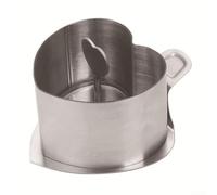 Moules à gâteau sans couture de 7,6 cm fabriqués en acier inoxydable avec poussoir et élévateur pour la cuisson de desserts, de mousse et de gâteaux au fromage (12 pièces)