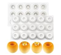 Moules à gâteaux en mousse française en silicone, ustensiles de cuisson 3D bricolage moule à bougie de savon au chocolat, 15 trous Wo Wotou