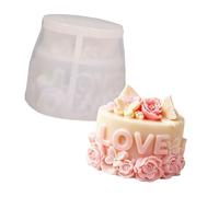 Moules à gâteaux en Silicone de qualité alimentaire, pour bougie faite à la main, décoration de mariage, anniversaire, de saint-valentin, anniversaire d ' art en résine