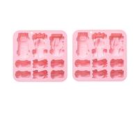Moules a Gâteaux En Silicone Lot De Deux Moules a Chocolat En Silicone Rose a 9 Cavités En Forme De Voitures De Course De Tailles Différentes Pour La Fabrication Artisanale Bonbons Et Savons Rose