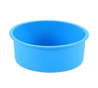Moules À Gâteaux En Silicone - Moule Rond Antiadhésif De 6,5 X 2,36 Pouces, Cylindre Bleu À Dégagement Rapide De 16,5 X 16,5 *6 Cm, Caoutchouc Synthétique De Qualité Alimentaire À Haute Température,